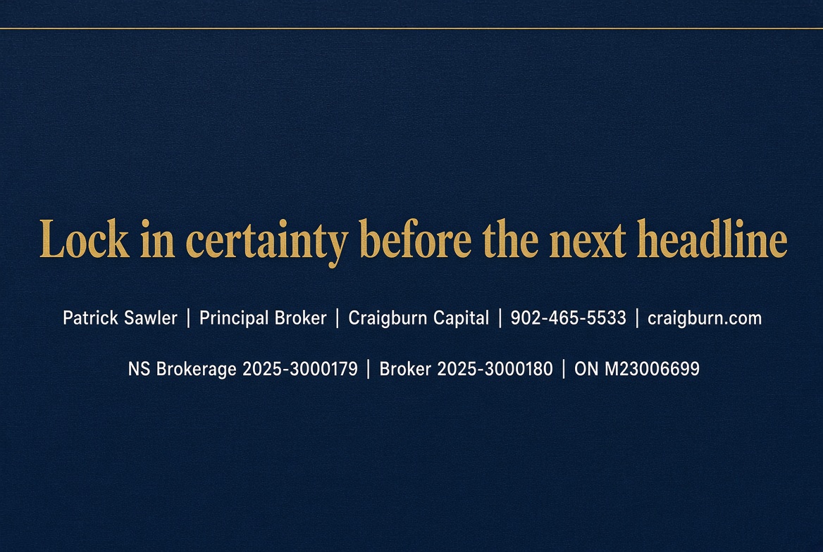 Lock in certainty before the next headline